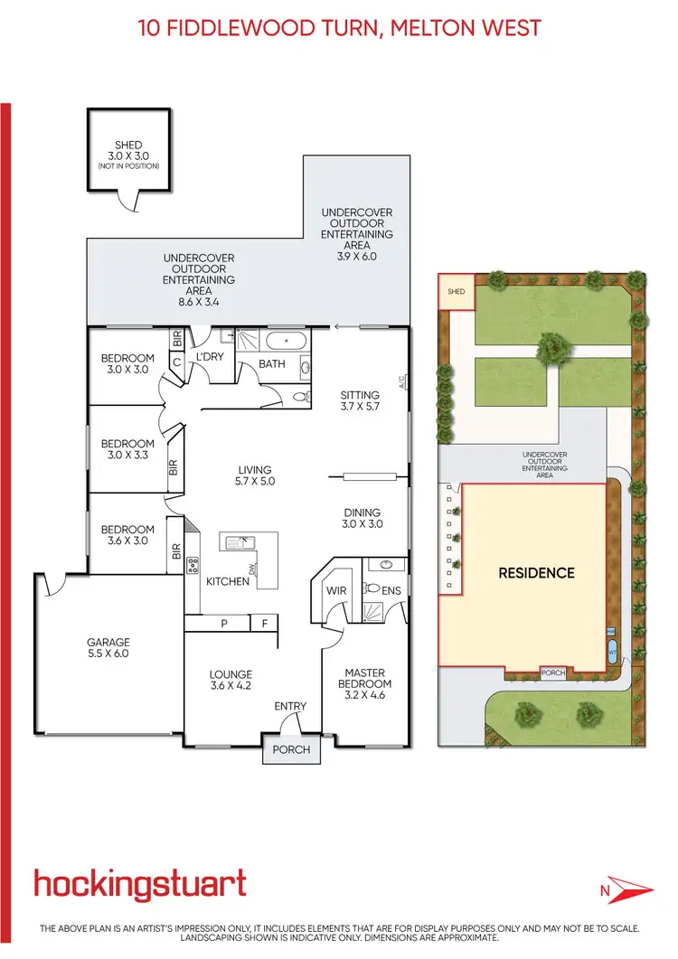Floorplan of Homely house listing, 10 Fiddlewood Turn, Melton West VIC 3337