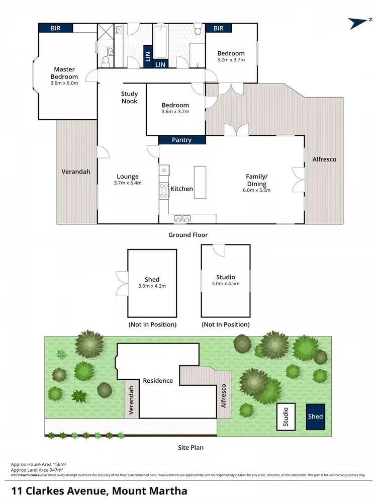 Floorplan of Homely house listing, 11 Clarkes Avenue, Mount Martha VIC 3934