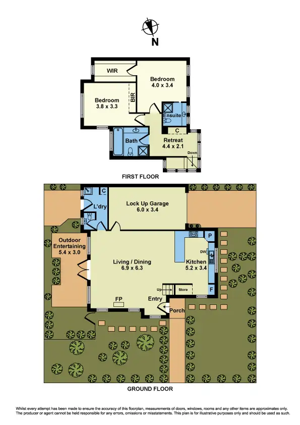 Floorplan of Homely townhouse listing, 103 Newcastle Street, Newport VIC 3015