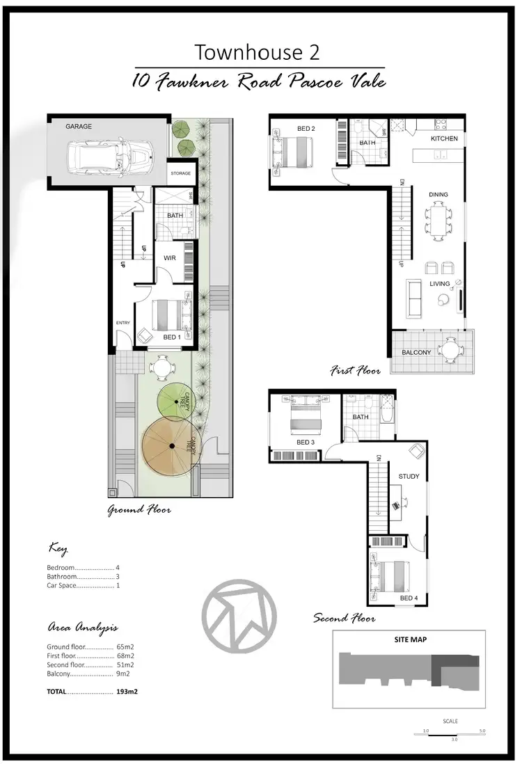 Floorplan of Homely townhouse listing, 2/10 Fawkner Road, Pascoe Vale VIC 3044
