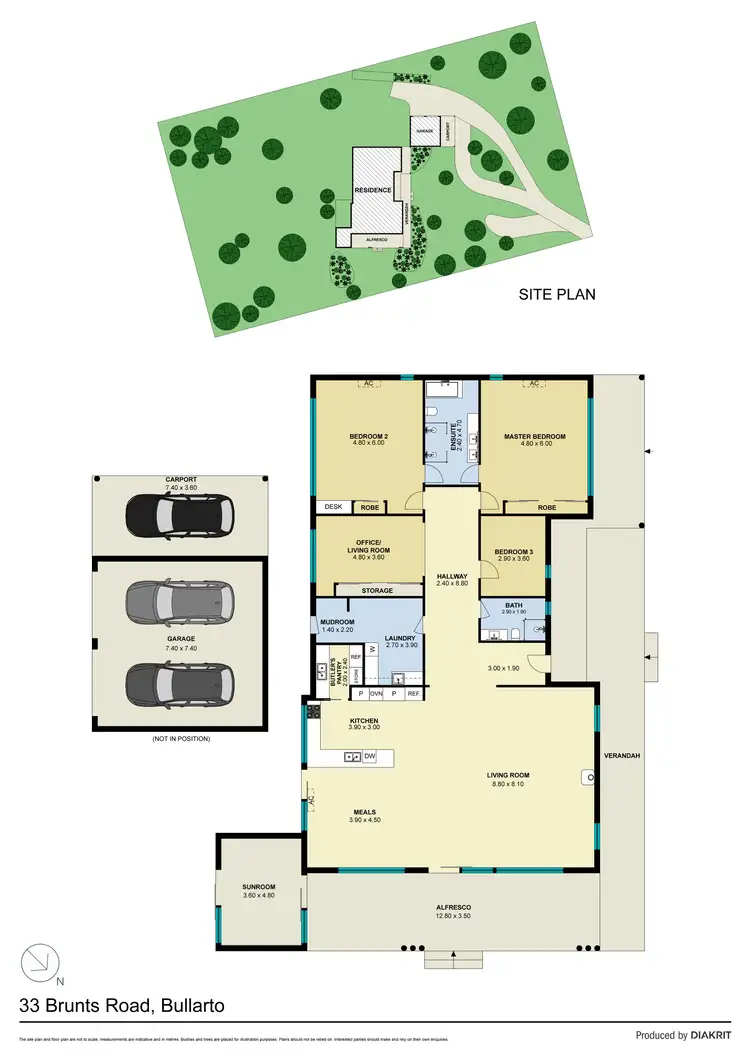 Floorplan of Homely house listing, 33 Brunts Road, Bullarto VIC 3461