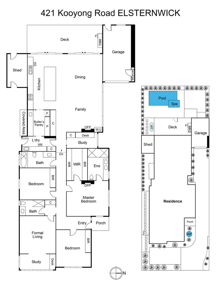 Floorplan of Homely house listing, 421 Kooyong Road, Elsternwick VIC 3185