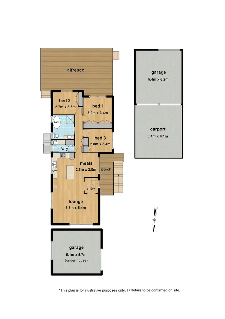Floorplan of Homely house listing, 5 Joan Court, Woori Yallock VIC 3139