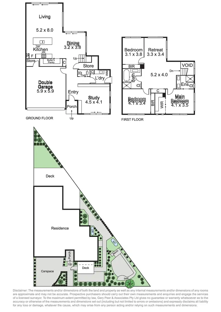 Floorplan of Homely townhouse listing, 18 Cross Street, Brighton VIC 3186