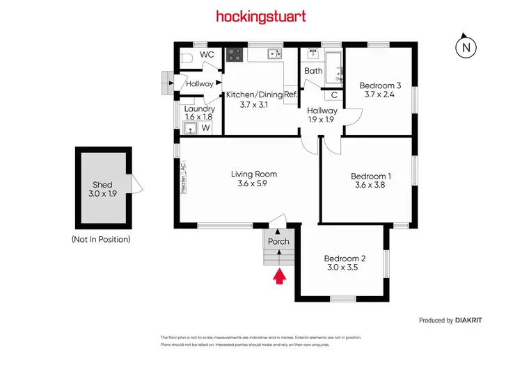 Floorplan of Homely house listing, 14 Clingin Street, Reservoir VIC 3073
