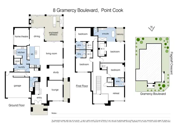 Floorplan of Homely house listing, 8 Gramercy Boulevard, Point Cook VIC 3030