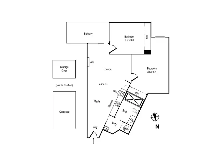 Floorplan of Homely apartment listing, 101/323 Charman Road, Cheltenham VIC 3192