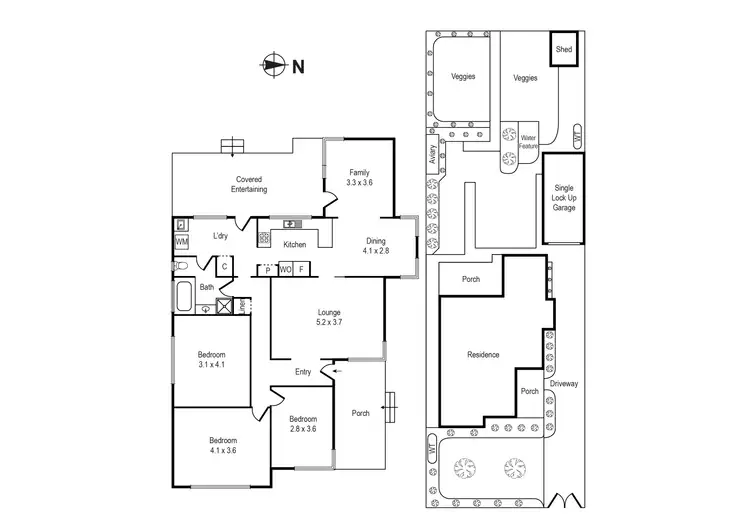 Floorplan of Homely house listing, 93 Rowans Road, Moorabbin VIC 3189