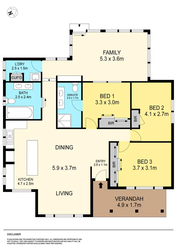 Floorplan of Homely house listing, 7 Hawthorn Grove, Wendouree VIC 3355
