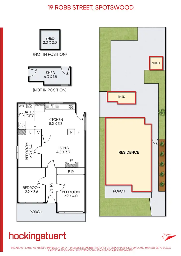 Floorplan of Homely house listing, 19 Robb Street, Spotswood VIC 3015