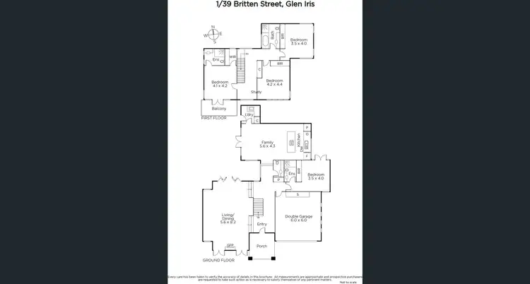 Floorplan of Homely house listing, 1/39 Britten Street, Glen Iris VIC 3146