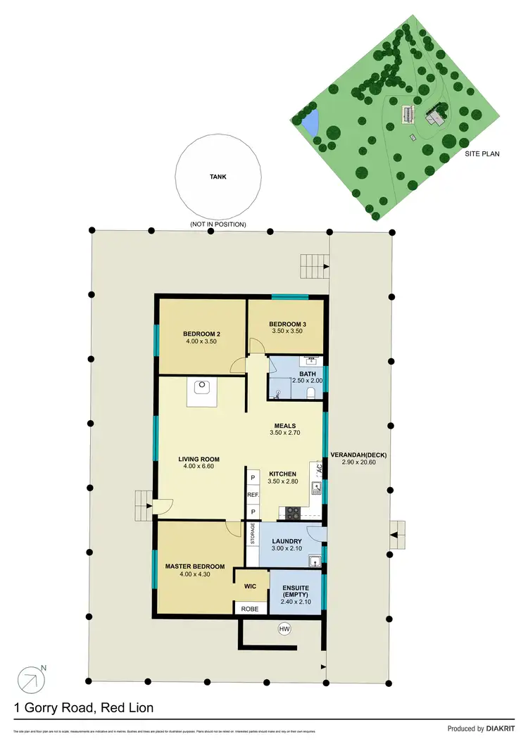 Floorplan of Homely house listing, 1 Gorry Road, Red Lion VIC 3371
