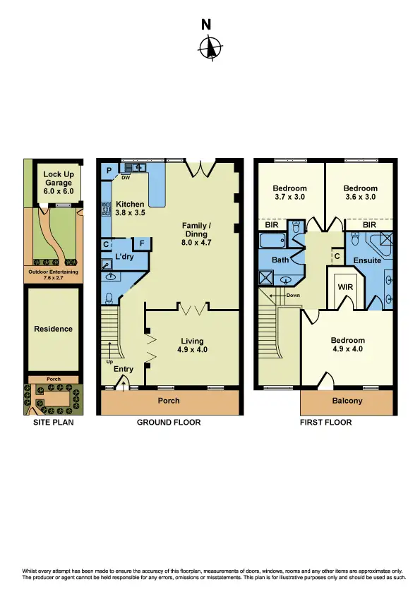 Floorplan of Homely townhouse listing, 220 Kororoit Creek Road, Williamstown VIC 3016