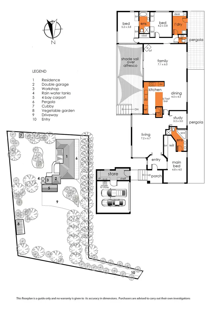 Floorplan of Homely house listing, 5 The Ridge, Somerville VIC 3912