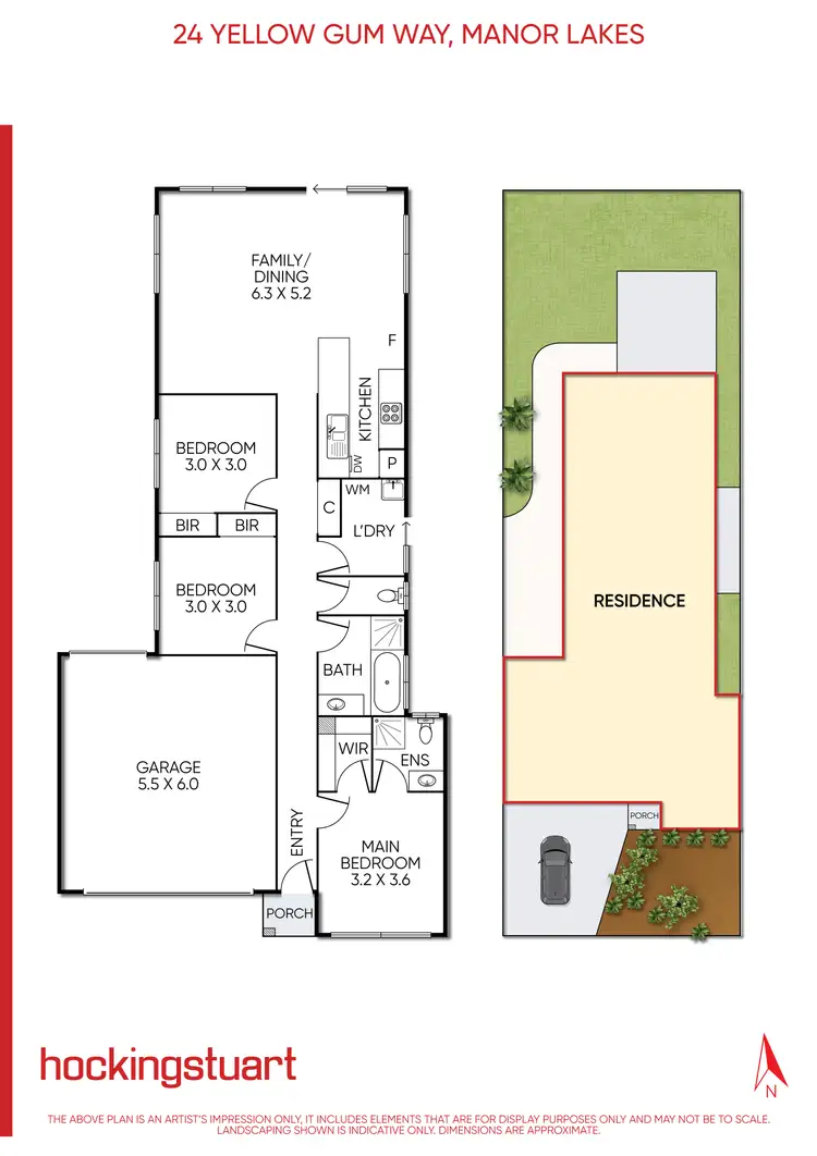 Floorplan of Homely house listing, 24 Yellow Gum Way, Manor Lakes VIC 3024