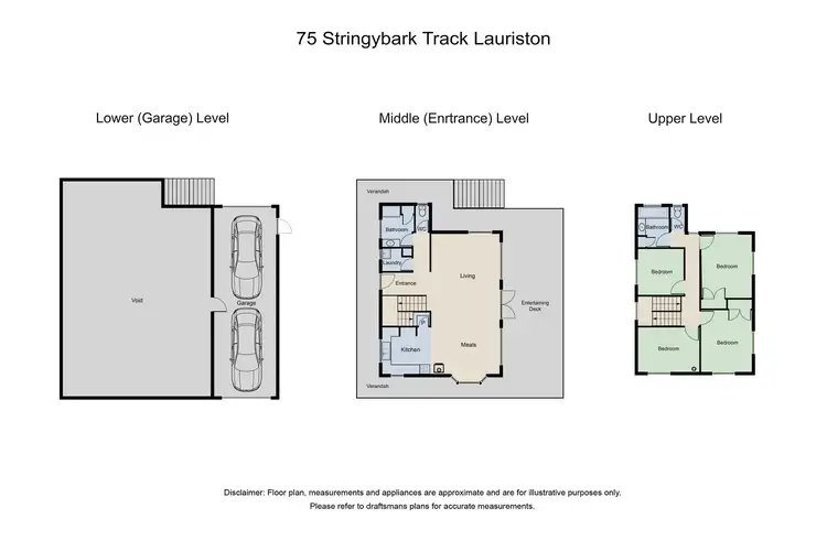 Floorplan of Homely house listing, 75 Stringybark Track, Lauriston VIC 3444