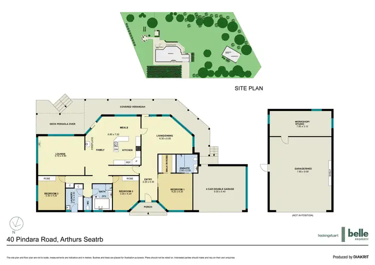 Floorplan of Homely house listing, 40 Pindara Road, Arthurs Seat VIC 3936