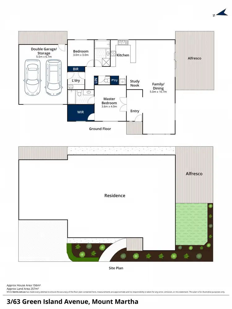 Floorplan of Homely unit listing, 3/63 Green Island Avenue, Mount Martha VIC 3934