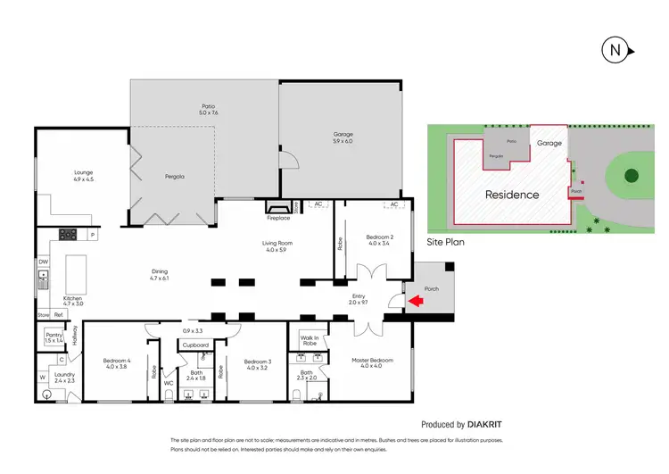Floorplan of Homely house listing, 44 Palm Tree Drive, Safety Beach VIC 3936