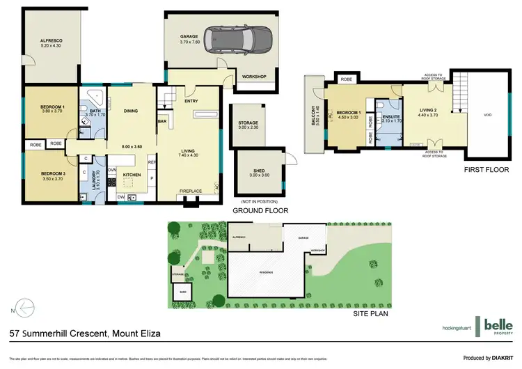 Floorplan of Homely house listing, 57 Summerhill Crescent, Mount Eliza VIC 3930