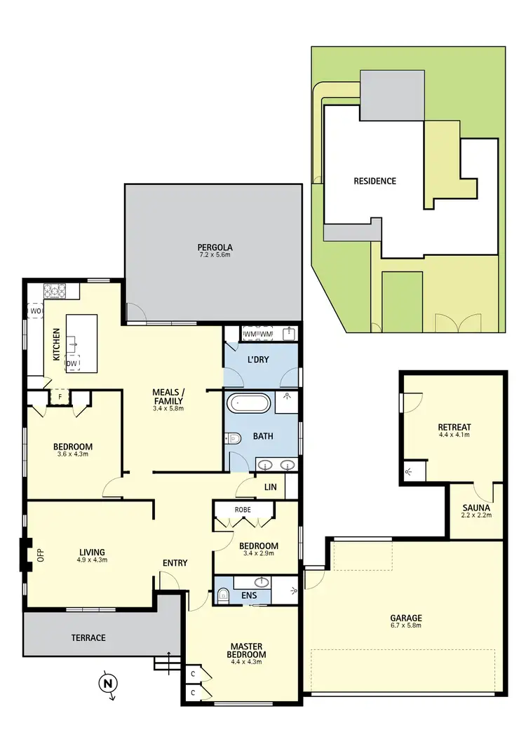 Floorplan of Homely house listing, 25 Lyell Parade, Greensborough VIC 3088
