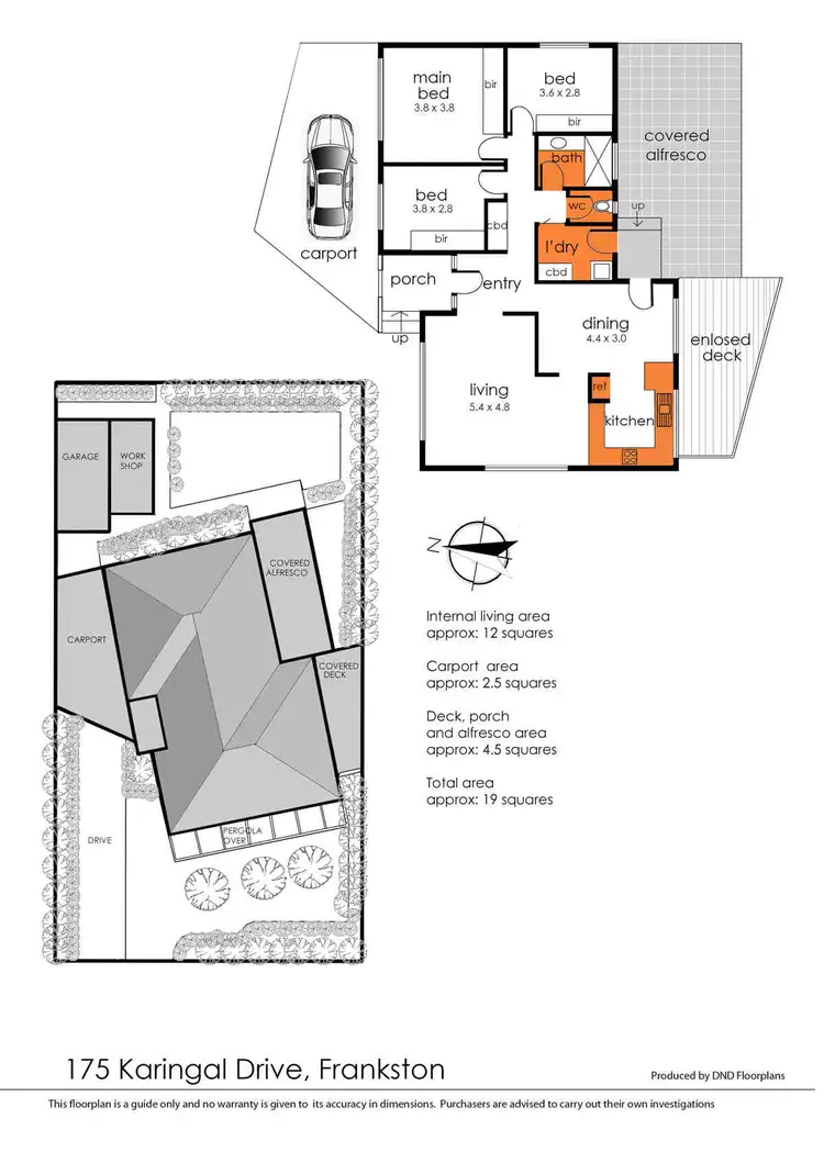 Floorplan of Homely house listing, 175 Karingal Drive, Frankston VIC 3199