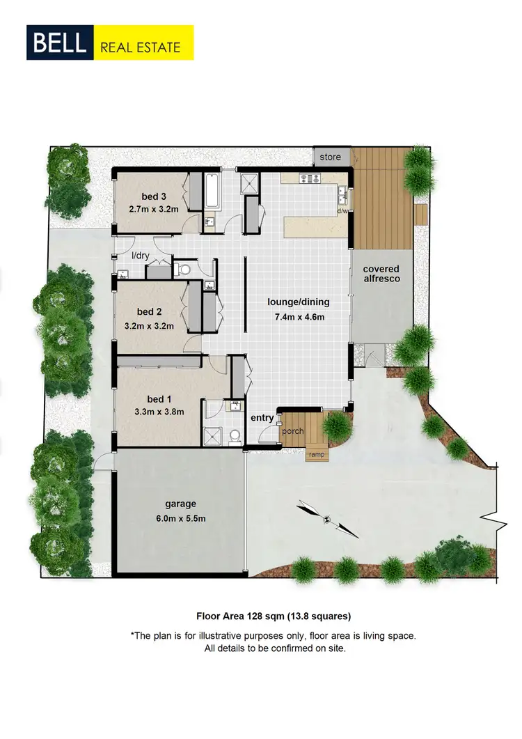 Floorplan of Homely unit listing, 46a Geoffrey Drive, Kilsyth VIC 3137