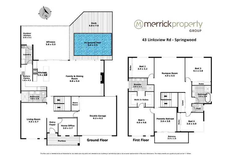 Floorplan of Homely house listing, 43 Linksview Road, Springwood NSW 2777