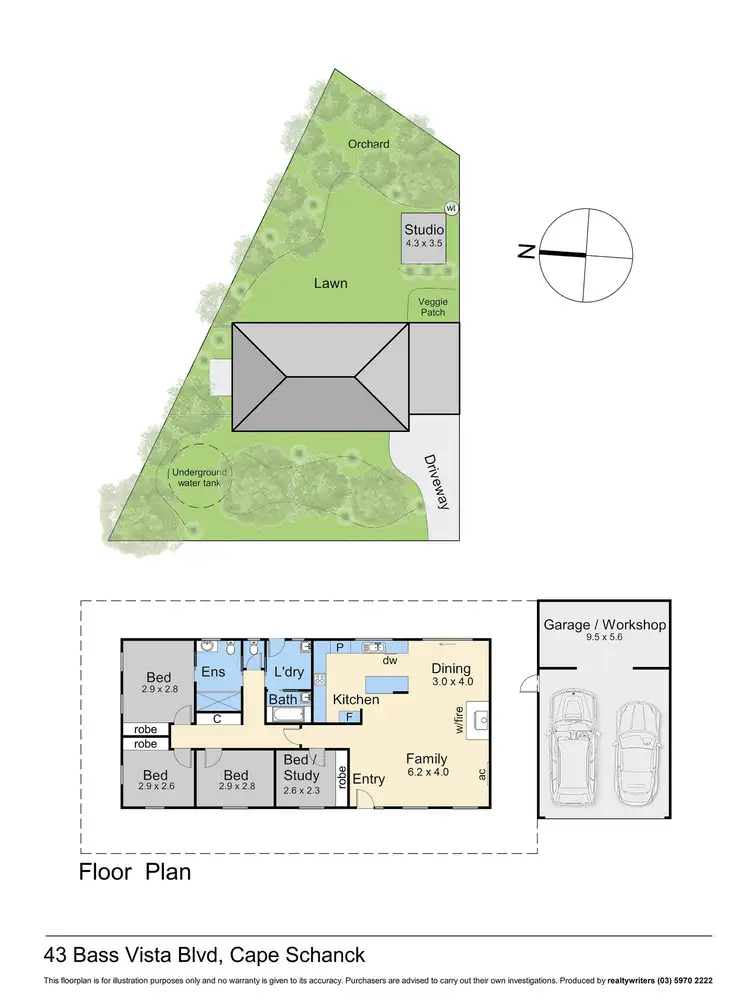 Floorplan of Homely house listing, 43 Bass Vista Boulevard, Cape Schanck VIC 3939