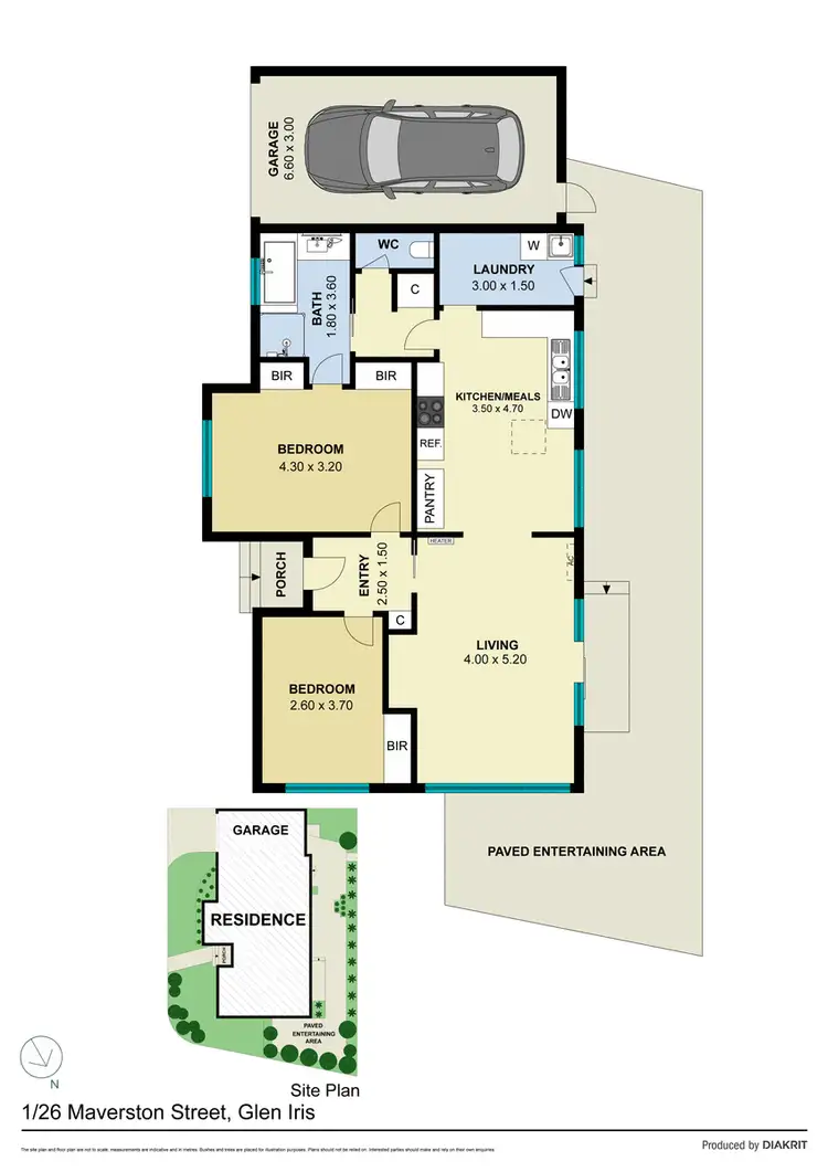 Floorplan of Homely unit listing, 1/26 Maverston Street, Glen Iris VIC 3146