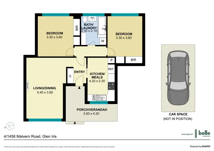 Floorplan of Homely apartment listing, 4/1456 Malvern Road, Glen Iris VIC 3146