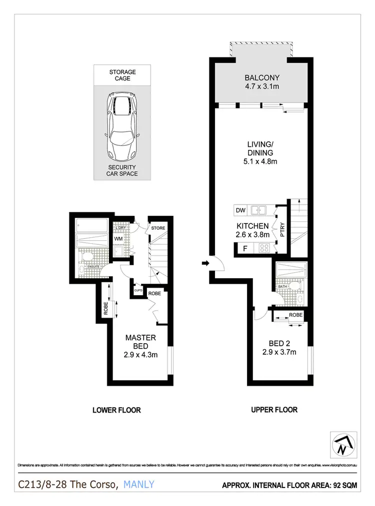 Floorplan of Homely apartment listing, C213/8-28 The Corso, Manly NSW 2095