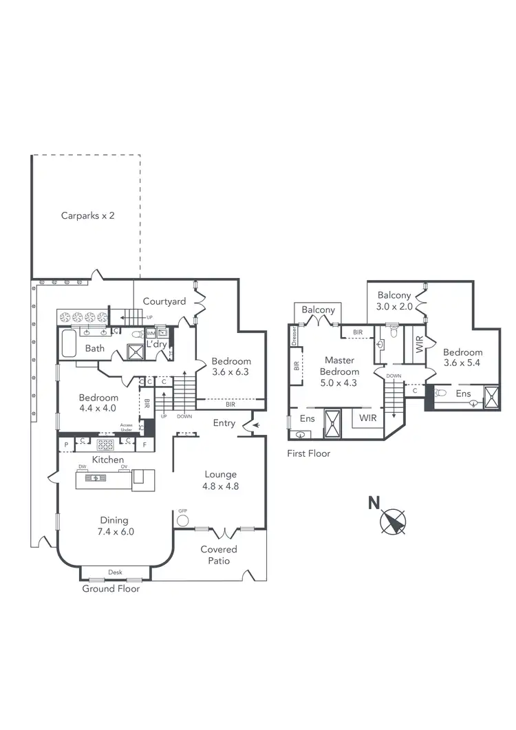 Floorplan of Homely apartment listing, 1/123 Beaconsfield Parade, Albert Park VIC 3206