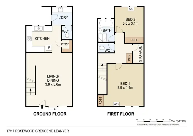 Floorplan of Homely townhouse listing, 17/17 Rosewood Crescent, Leanyer NT 812