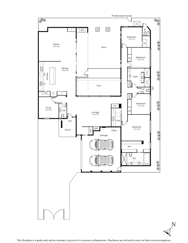 Floorplan of Homely house listing, 1B Kara Grove, Aspendale VIC 3195