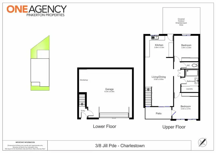 Floorplan of Homely townhouse listing, 3/8 Jill Parade, Charlestown NSW 2290