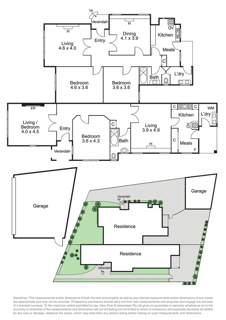 Floorplan of Homely house listing, 7 and 7a Los Angeles  Court, Ripponlea VIC 3185