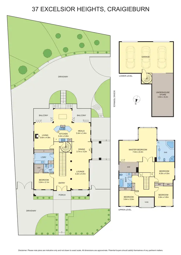 Floorplan of Homely house listing, 37 Excelsior Heights, Craigieburn VIC 3064