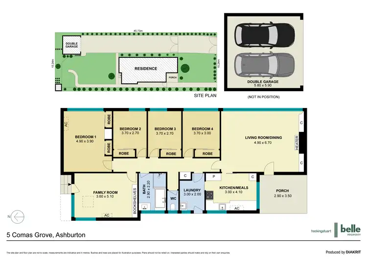 Floorplan of Homely house listing, 5 Comas Grove, Ashburton VIC 3147