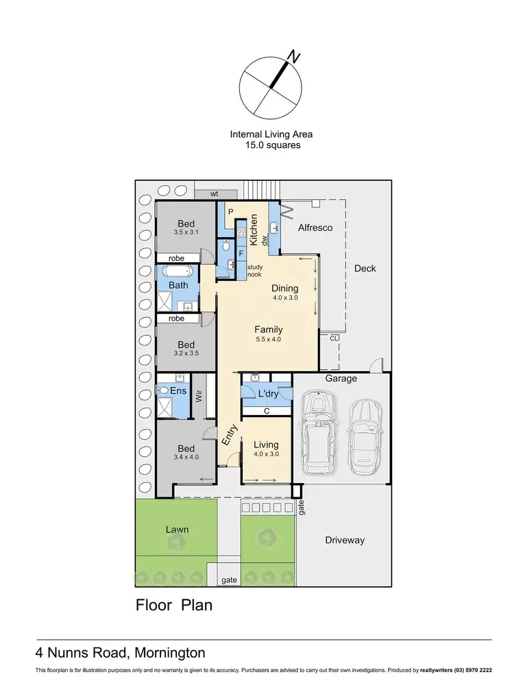 Floorplan of Homely house listing, 4 Nunns Road, Mornington VIC 3931