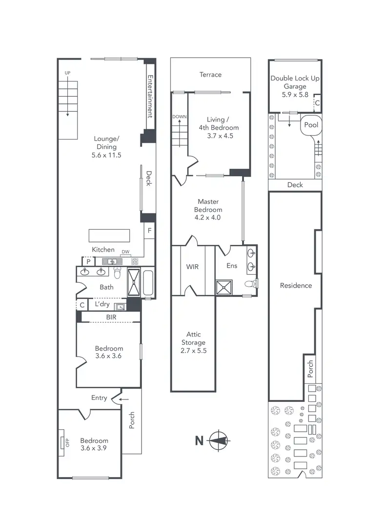 Floorplan of Homely house listing, 342 Barkly Street, Elwood VIC 3184