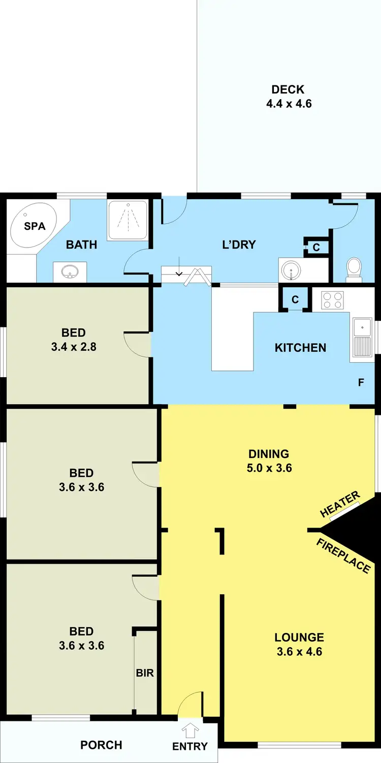 Floorplan of Homely house listing, 23 Benjamin Street, Sunshine VIC 3020