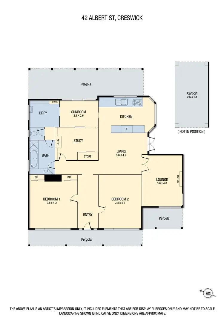 Floorplan of Homely house listing, 42 Albert Street, Creswick VIC 3363