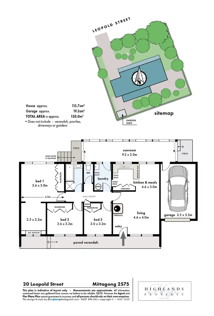 Floorplan of Homely house listing, 20 Leopold Street, Mittagong NSW 2575
