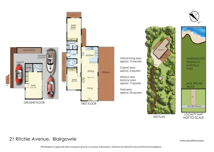 Floorplan of Homely house listing, 21 Ritchie Avenue, Blairgowrie VIC 3942