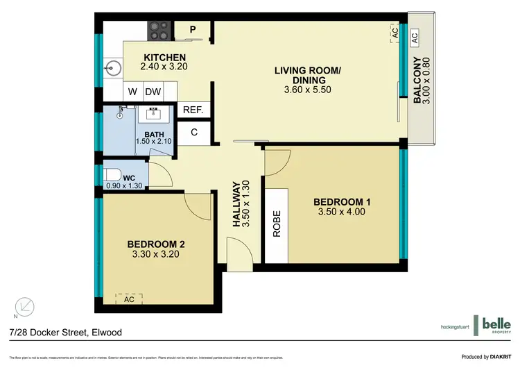 Floorplan of Homely apartment listing, 7/28 Docker Street, Elwood VIC 3184