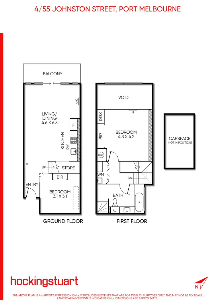 Floorplan of Homely apartment listing, 4/55 Johnston Street, Port Melbourne VIC 3207