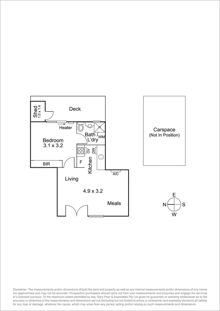 Floorplan of Homely apartment listing, 2/93 Argyle Street, St Kilda VIC 3182