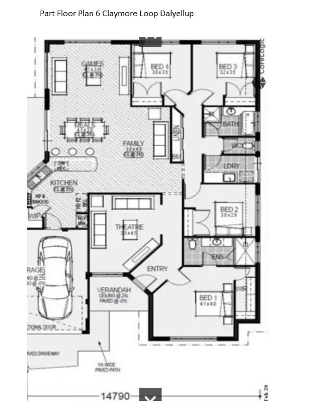 Floorplan of Homely house listing, 6 Claymore Loop, Dalyellup WA 6230