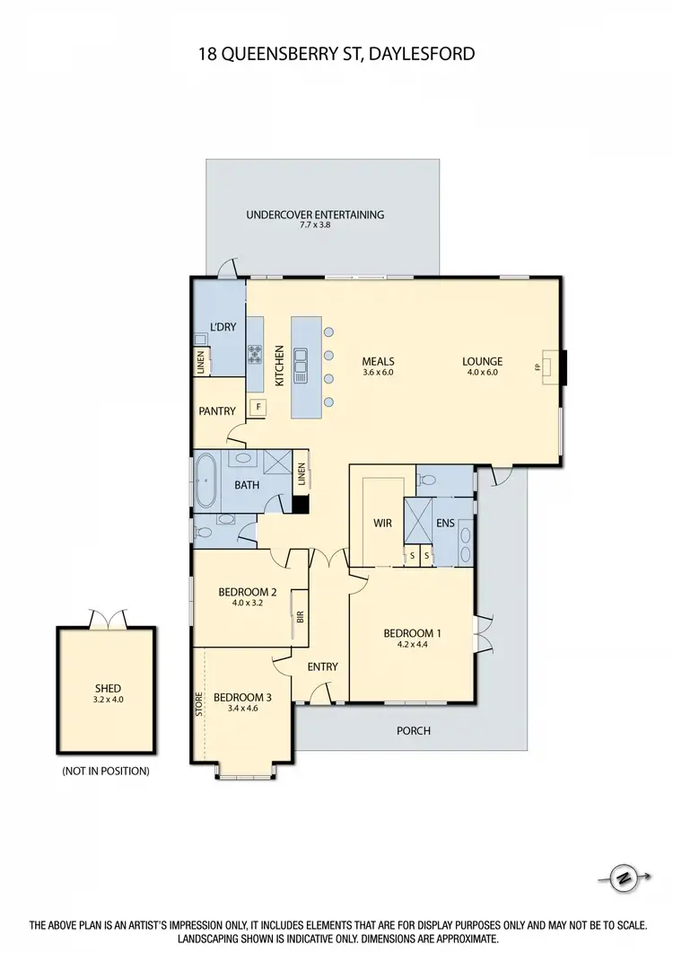 Floorplan of Homely house listing, 18 Queensberry Street, Daylesford VIC 3460